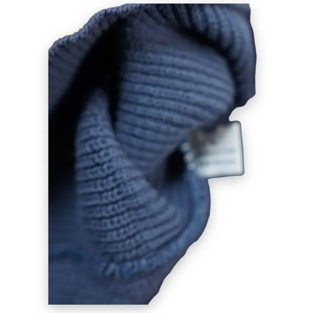 Eastern Mountain Sports Men Sweater Large Blue Henley Collar Pullover Worn Color